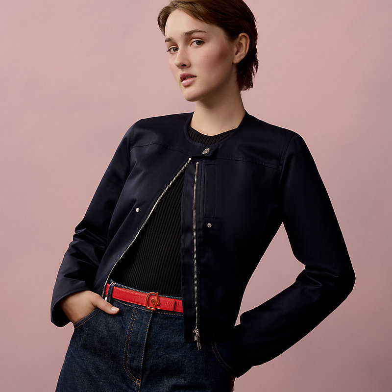 Tonnerre Laquee belt buckle & Reversible leather strap 24&nbsp;mm