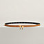 Tornade belt buckle & Hermès sur Mer reversible leather strap 13 mm, view 2 of 3