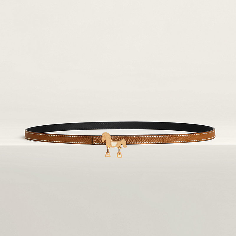 Tornade belt buckle & Reversible leather strap 13 mm