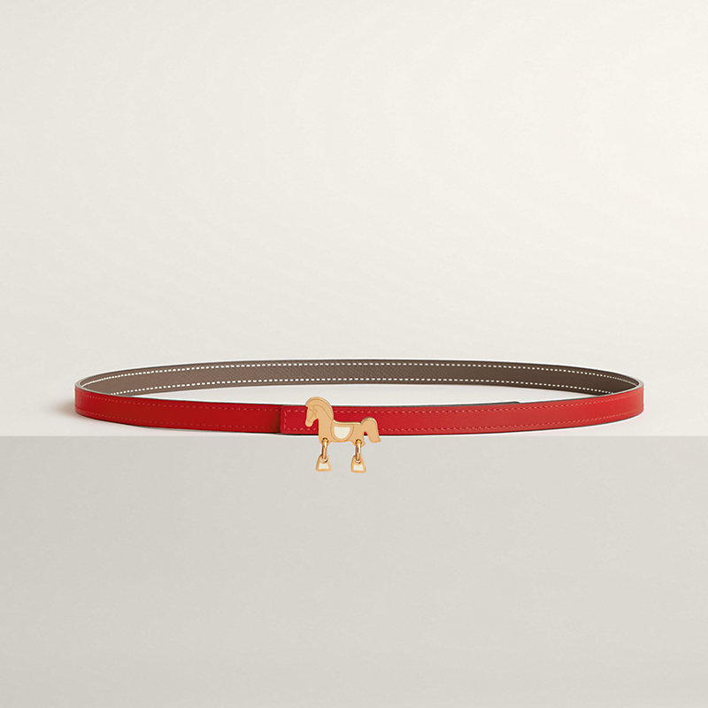 Tornade belt buckle & Reversible leather strap 13 mm