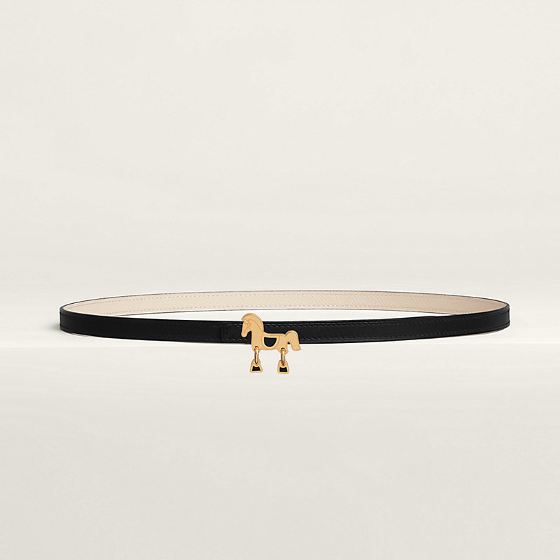 Tornade belt buckle & Reversible leather strap 13 mm