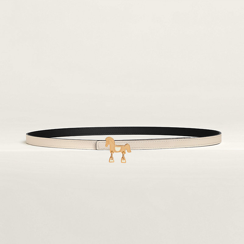 Tornade belt buckle & Reversible leather strap 13 mm