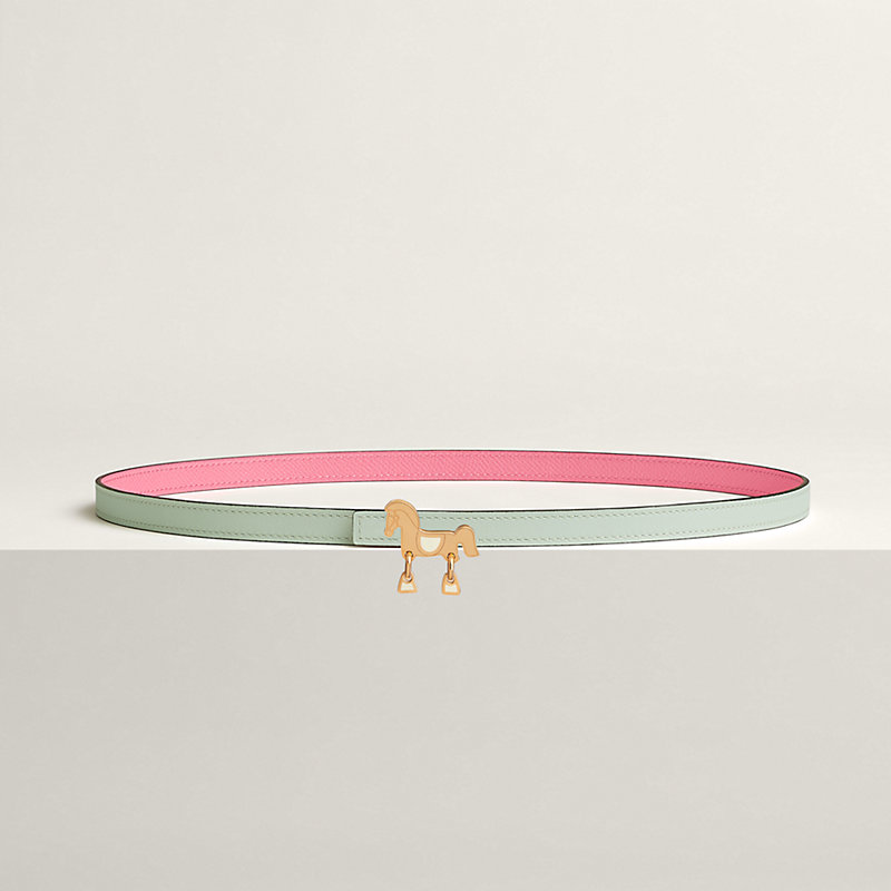 Tornade belt buckle & Reversible leather strap 13 mm