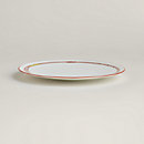 View: front, Tressages Equestres dinner plate