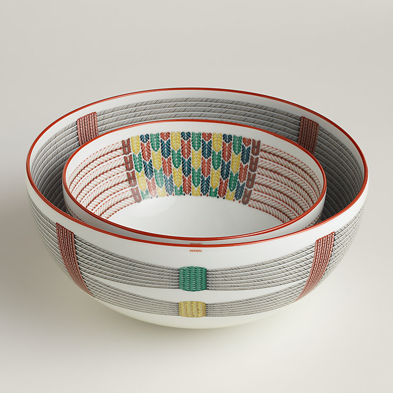 Tressages Equestres salad bowl, large model
