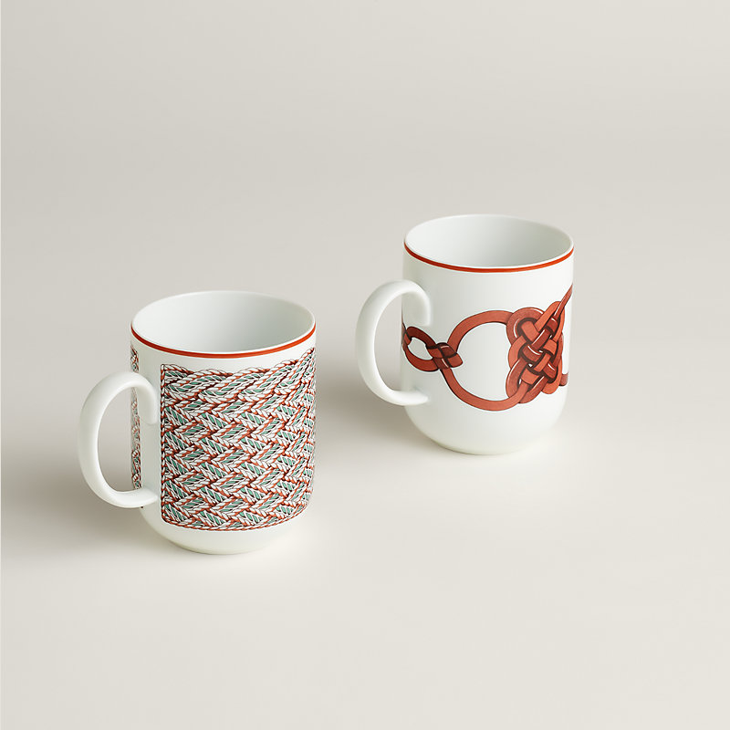 Tressages Equestres set of 2 mugs