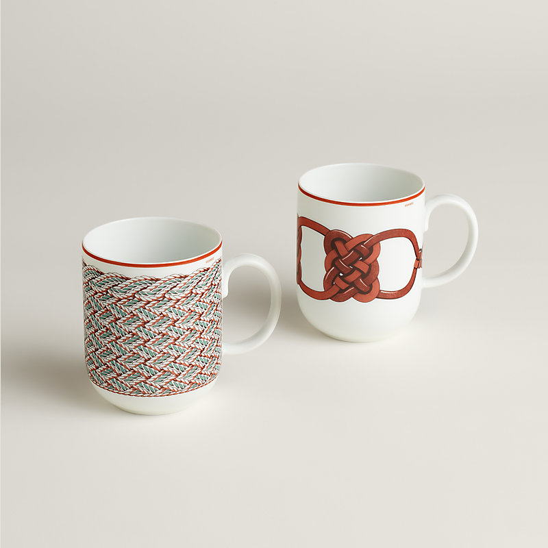 Tressages Equestres set of 2 mugs