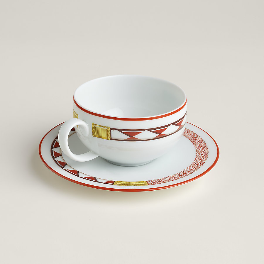 Tressages Equestres tea cup and saucer