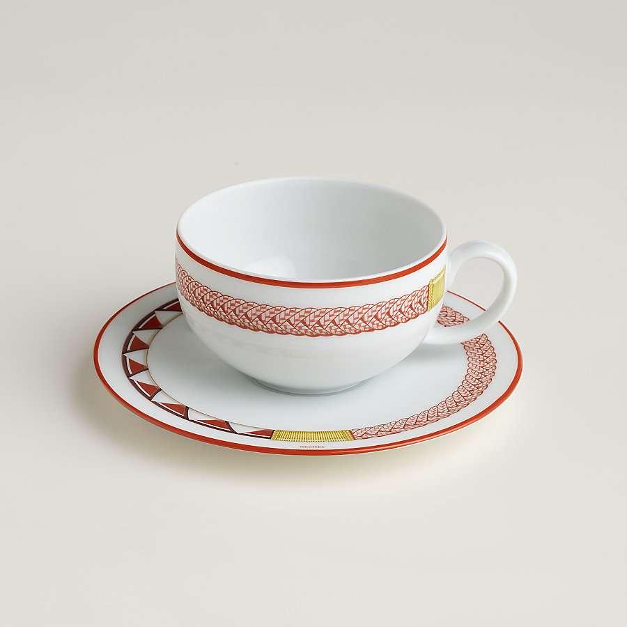 Tressages Equestres tea cup and saucer