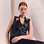 Tresses H Exceptional embroidered Twilly, View: Worn, worn, view 4 of 4