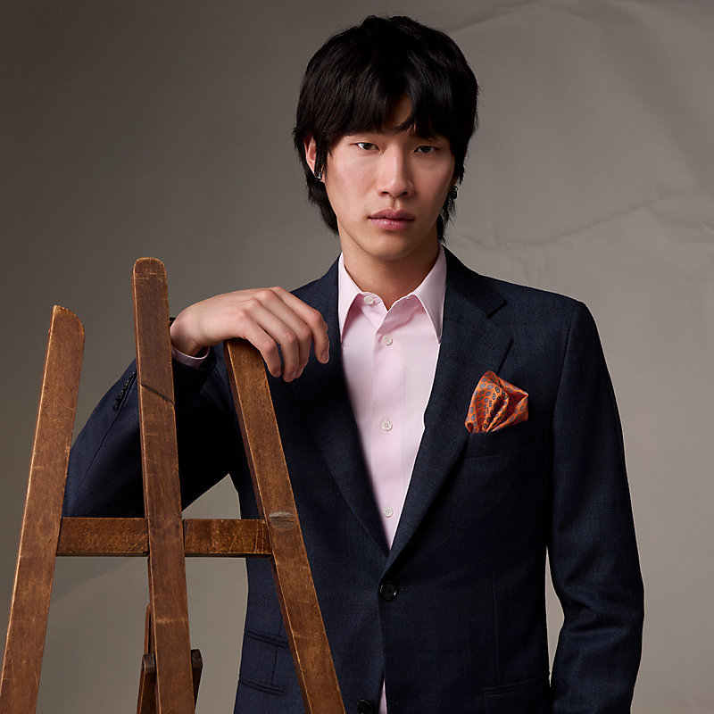 Trois Petits Maillons pocket square 45