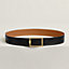 Tube H belt buckle & Coaching reversible leather strap 38 mm, View: , view 1 of 3