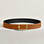 Tube H belt buckle & Coaching reversible leather strap 38 mm, View: , view 2 of 3