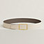 View: , Tube H belt buckle & Reversible leather strap 38 mm