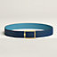 Tube H belt buckle & Reversible leather strap 38 mm, view 2 of 3