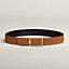 View: , Tube H belt buckle & Reversible leather strap 38 mm