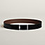 View: , Tube H belt buckle & Reversible leather strap 38 mm