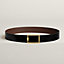 View: , Tube H belt buckle & Reversible leather strap 38 mm