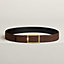 View: , Tube H belt buckle & Reversible leather strap 38 mm