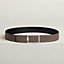 View: , Tube H belt buckle & Reversible leather strap 38 mm