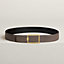 View: , Tube H belt buckle & Reversible leather strap 38 mm