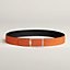 View: , Tube H belt buckle & Reversible leather strap 38 mm