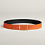 View: , Tube H belt buckle & Reversible leather strap 38 mm