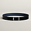 View: , Tube H belt buckle & Reversible leather strap 38 mm