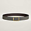 View: , Tube H belt buckle & Reversible leather strap 38 mm