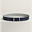 View: , Tube H belt buckle & Reversible leather strap 38 mm