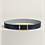 View: , Tube H belt buckle & Reversible leather strap 38 mm