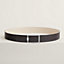View: , Tube H belt buckle & Reversible leather strap 38 mm
