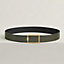 View: , Tube H belt buckle & Reversible leather strap 38 mm
