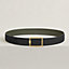 View: , Tube H belt buckle & Reversible leather strap 38 mm