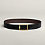 View: , Tube H belt buckle & Reversible leather strap 38 mm