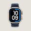 视图: 正面图, Ultra 2表盘 & Apple Watch Hermès Ultra 49毫米单圈En Mer表带