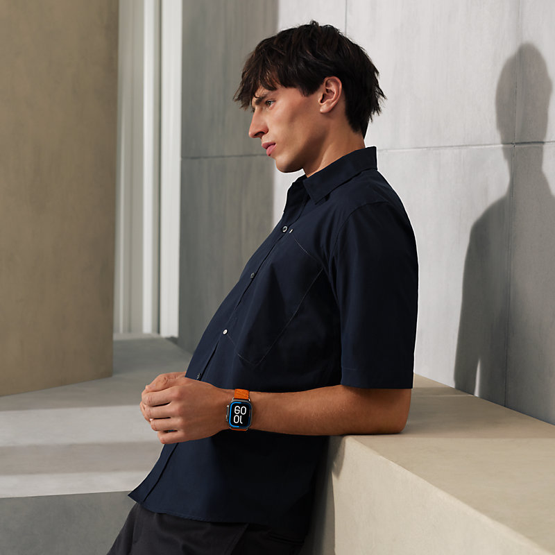 Ultra 3 case & Band Apple Watch Hermès Ultra Single Tour 49 mm En Mer