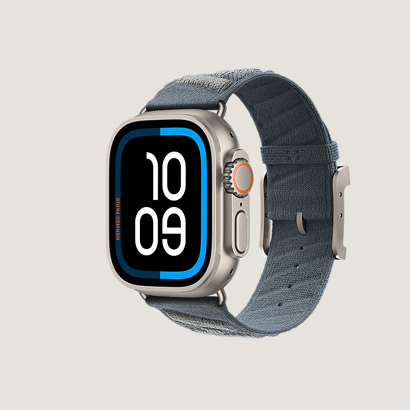 Ultra 3表盘 & Apple Watch Hermès Ultra 49毫米单圈En Mer表带