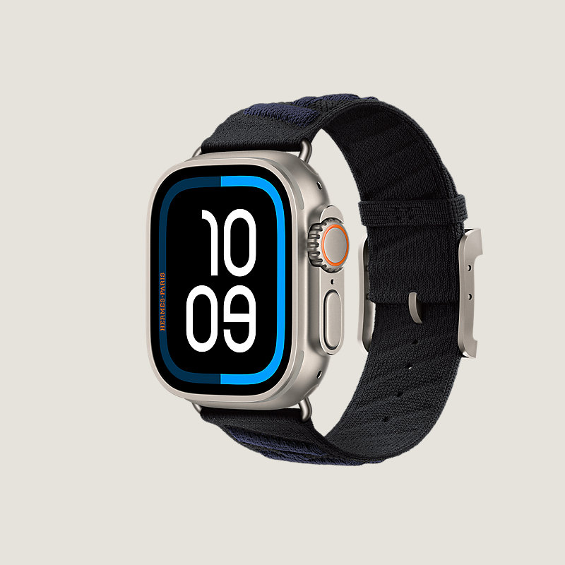 Ultra 3表盘 & Apple Watch Hermès Ultra 49毫米单圈En Mer表带