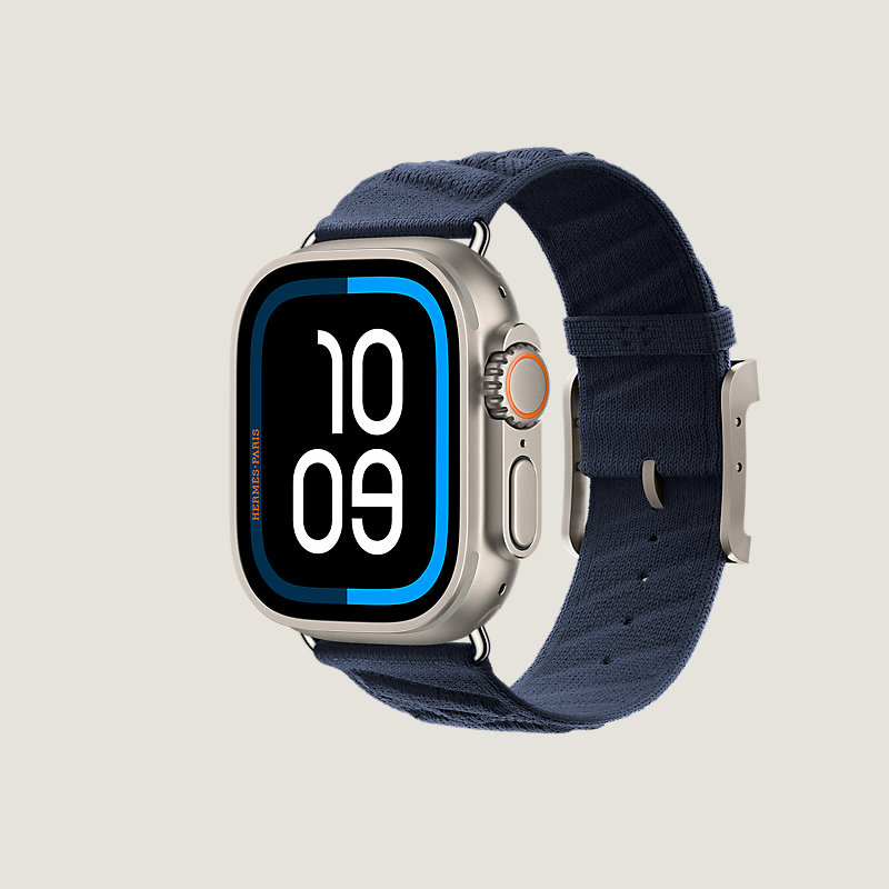 Ultra 3表盘 & Apple Watch Hermès Ultra 49毫米单圈En Mer表带