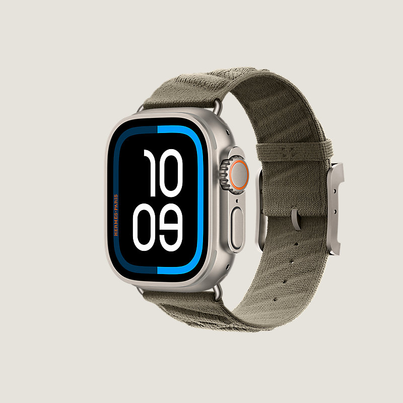 Ultra 3表盘 & Apple Watch Hermès Ultra 49毫米单圈En Mer表带