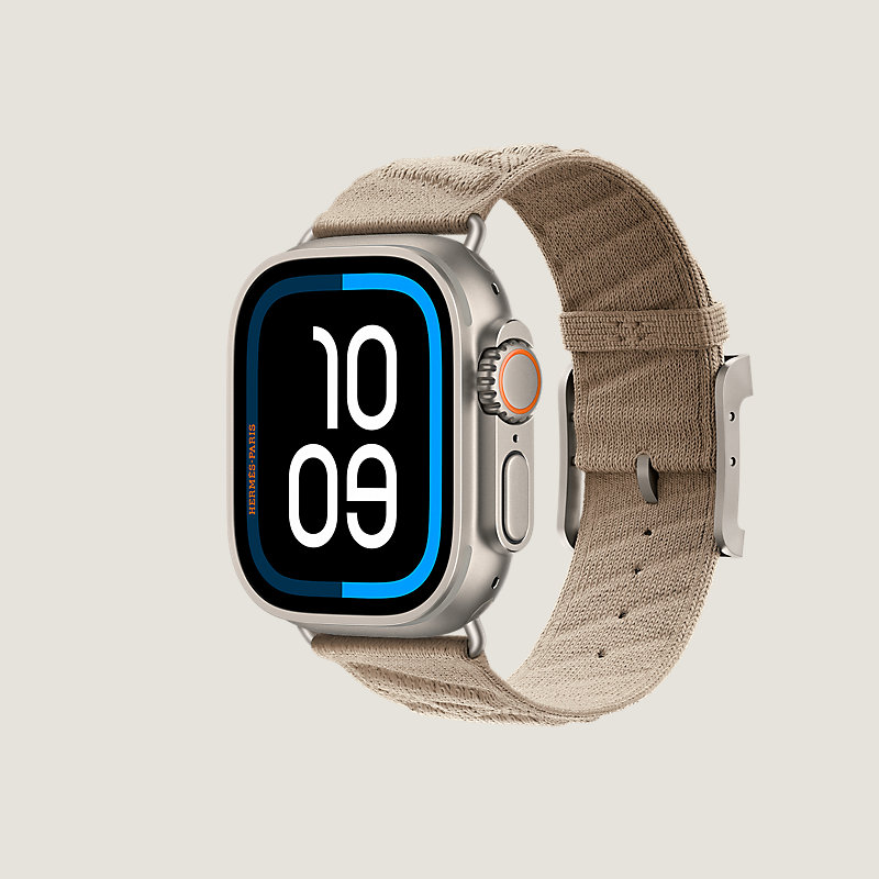 Ultra 4 case & Band Apple Watch Hermès Single Tour 49&nbsp;mm En Mer, View: side, view 3 of 3