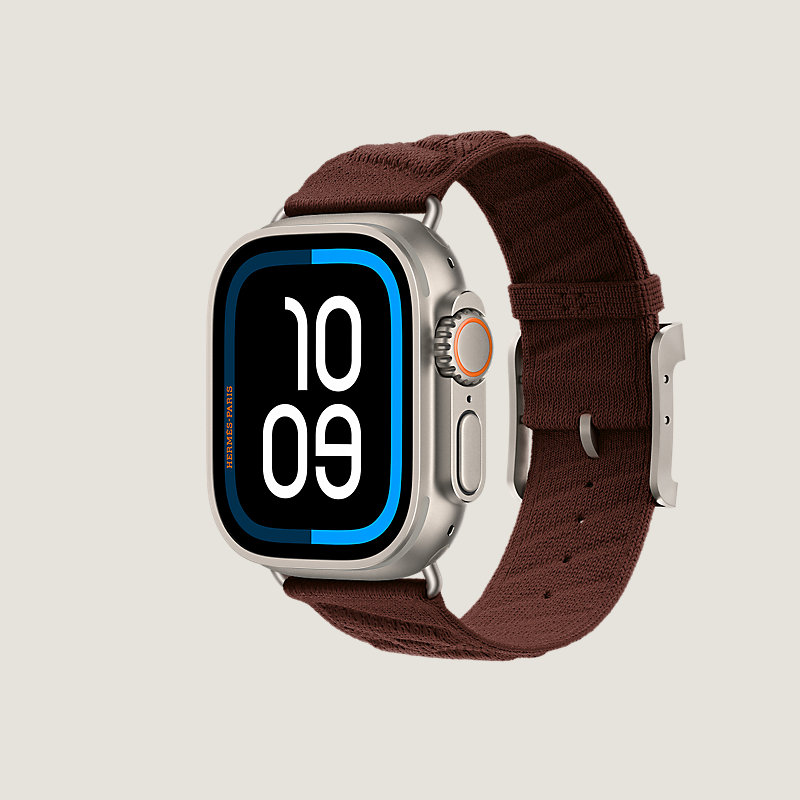 Ultra 4表盘 & Apple Watch Hermès 49毫米单圈En Mer表带, 视图: 侧面图, 当前为第3张（共3张）