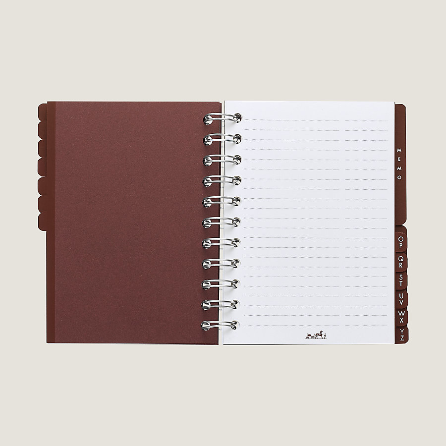 Ulysse PM lined notebook with index refill