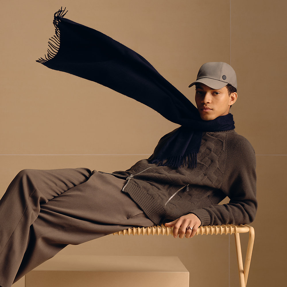 VIAVANDA うっす x Oriens】2way muffler navy
