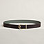 Volte-face reversible belt buckle & Reversible leather strap 32 mm, view 4 of 5