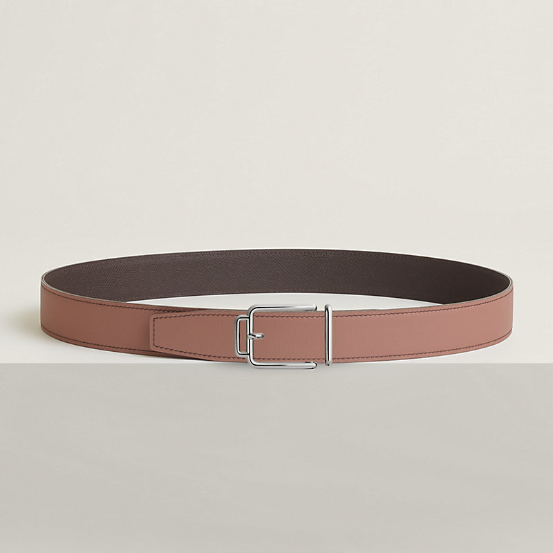 Volte-face reversible belt buckle & Reversible leather strap 32 mm