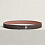 Volte-face reversible belt buckle & Reversible leather strap 32 mm, view 3 of 5