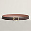 Volte-face reversible belt buckle & Reversible leather strap 32 mm, view 2 of 4