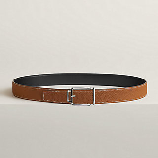 Volte-face reversible belt buckle & Reversible leather strap